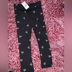 Crewcuts Black and White Butterfly Leggings
